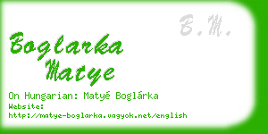 boglarka matye business card