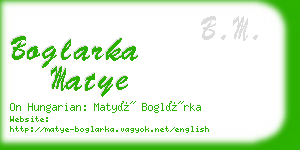boglarka matye business card